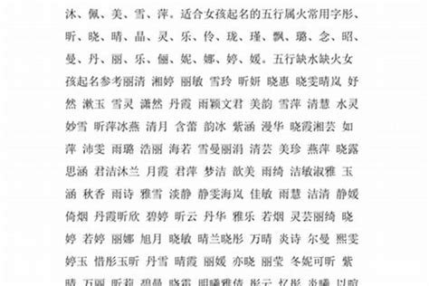 女孩五行缺水火起名