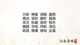 比较大气的女孩子名字