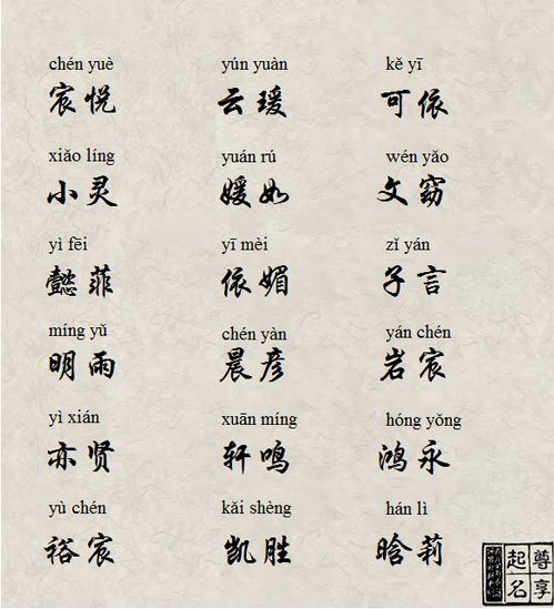 赵怡开头的名字是