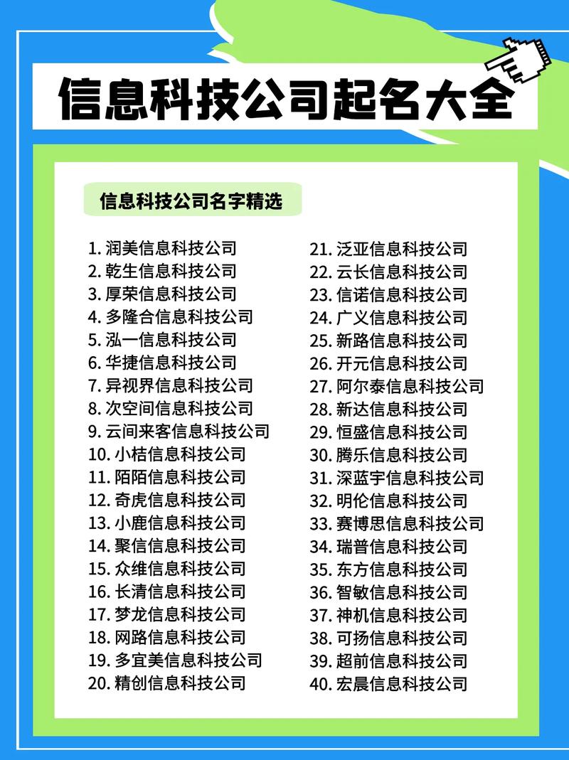 科技公司起名新颖创意