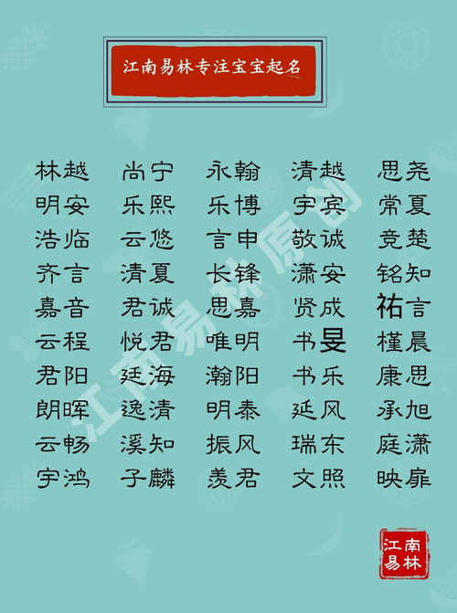 徐姓宝宝起名大全男孩