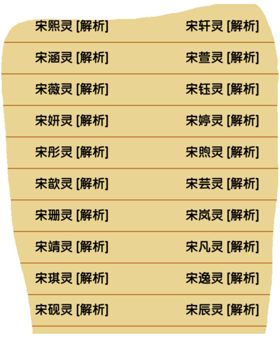 宋氏起名字大全男孩龙年