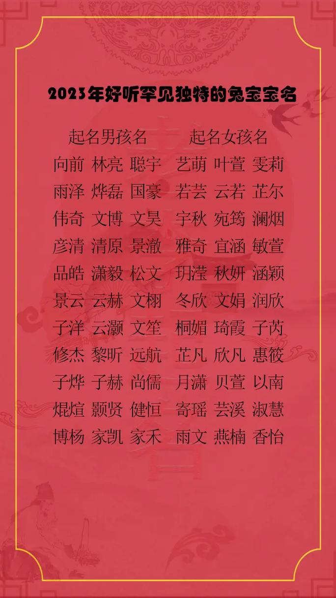 女孩子起名字免费取名